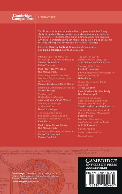 Produktbild: The Cambridge Companion to Medieval British Manuscripts