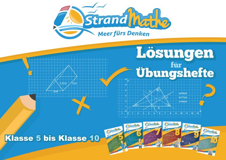 Produktbild: StrandMathe L&ouml;sungen zu &Uuml;bungsheften f&uuml;r Klassen 5 bis 10