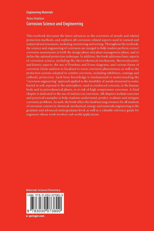 Produktbild: Corrosion Science and Engineering