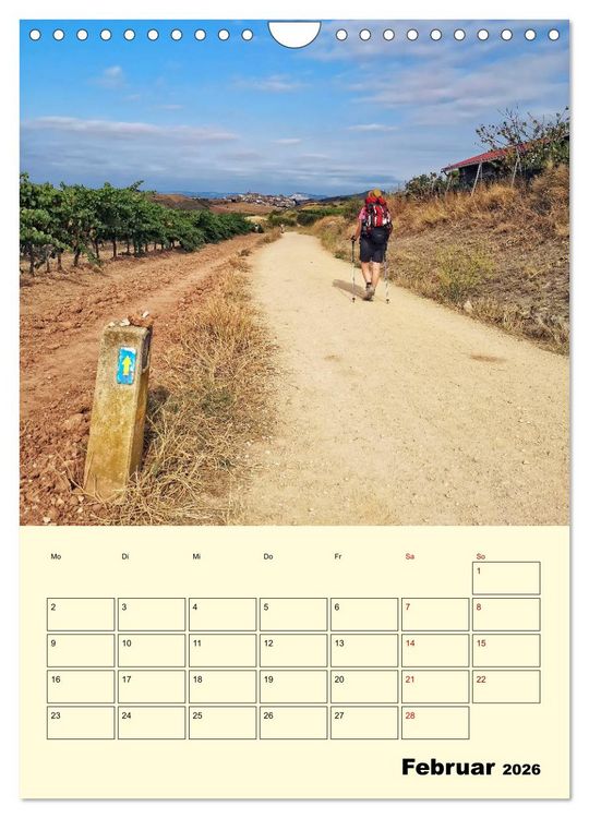 Produktbild: Buen Camino - Mein Jakobsweg - Camino Franc&eacute;s (Wandkalender 2026 DIN A4 hoch), CALVENDO Monatskalender