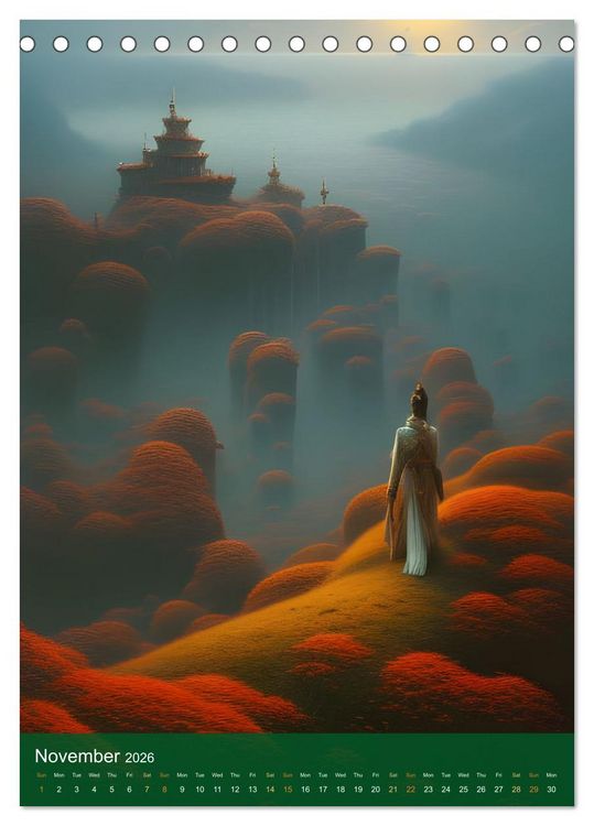Produktbild: Epic Wanderings (Desk Calendar 2026 DIN A5 portrait), CALVENDO 12 Month DeskCalendar