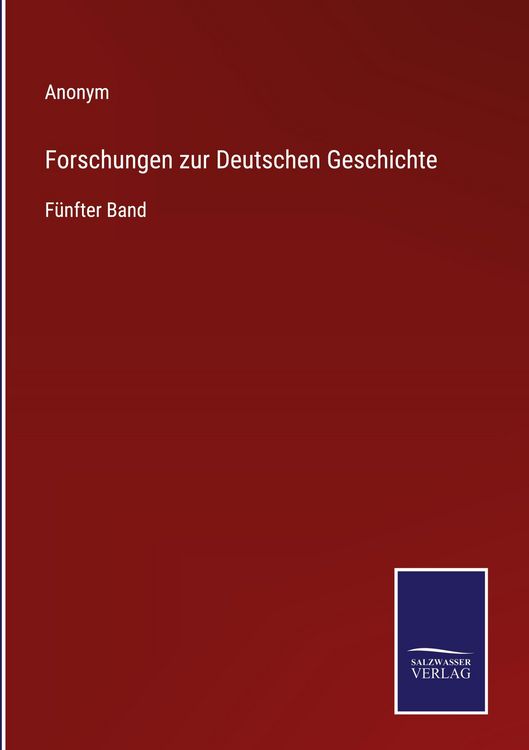 Produktbild: Forschungen zur Deutschen Geschichte