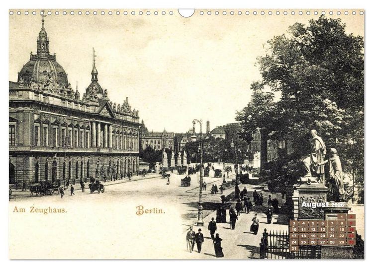 Produktbild: Gr&uuml;&szlig;e aus Berlin &ndash; Die Stadt in historischen Ansichten (Wandkalender 2026 DIN A3 quer), CALVENDO Monatskalender