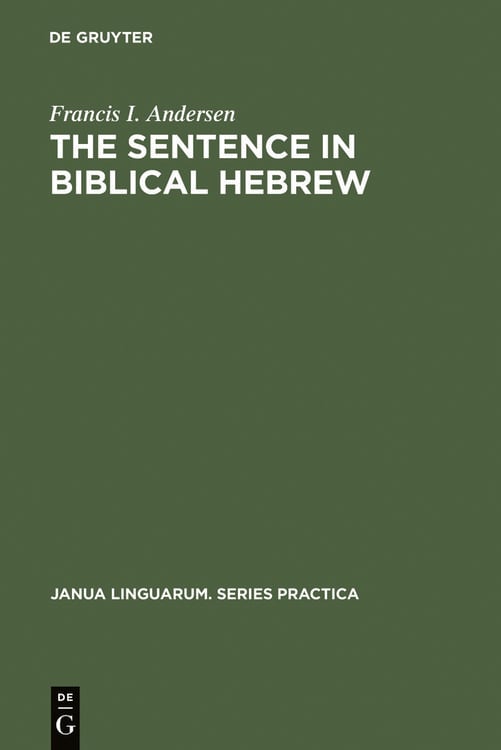 Produktbild: The Sentence in Biblical Hebrew