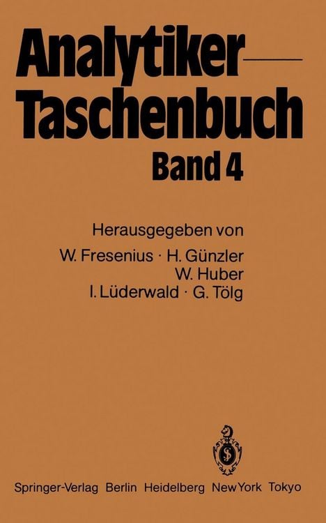 Bild vom Artikel Analytiker-Taschenbuch vom Autor Wilhelm Fresenius