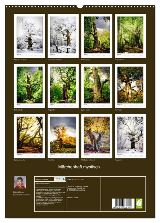 Produktbild: M&auml;rchenhaft mystisch (hochwertiger Premium Wandkalender 2026 DIN A2 hoch), Kunstdruck in Hochglanz