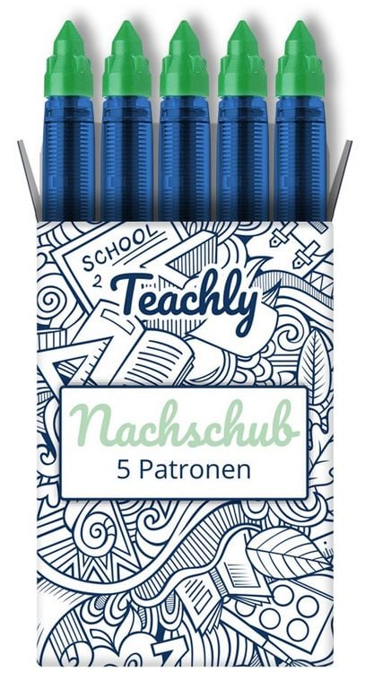 Produktbild: Teachly Nachschub Patrone 5er Set Gr&uuml;n