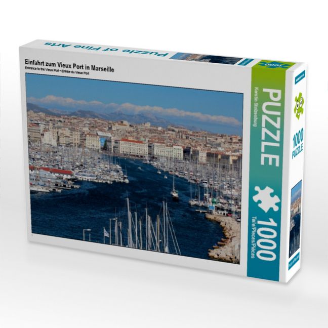 Produktbild: CALVENDO Puzzle Einfahrt zum Vieux Port in Marseille | 1000 Teile Lege-Gr&ouml;&szlig;e 64x48cm Foto-Puzzle f&uuml;r gl&uuml;ckliche Stunden