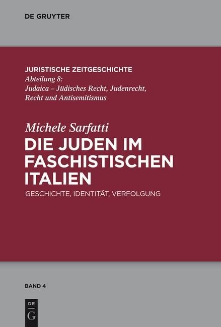 Produktbild: Die Juden im faschistischen Italien