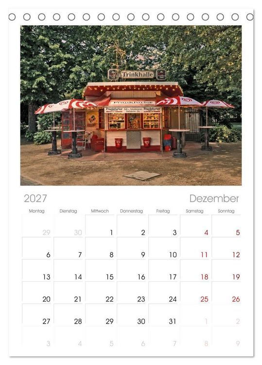 Produktbild: Tischplaner 2027 - Frankfurter Kiosk Kultur (A5 Tischkalender zum Aufstellen) CALVENDO