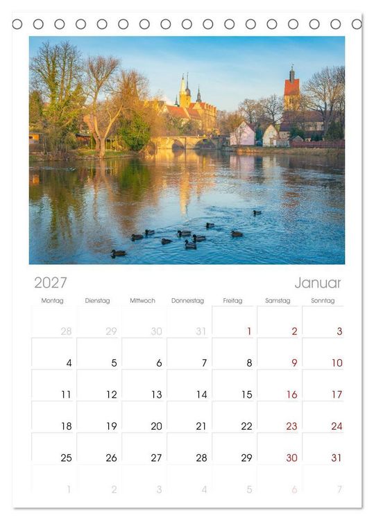 Produktbild: Tischplaner 2027 - Merseburg - Meine Domstadt an der Saale (A5 Tischkalender zum Aufstellen) CALVENDO