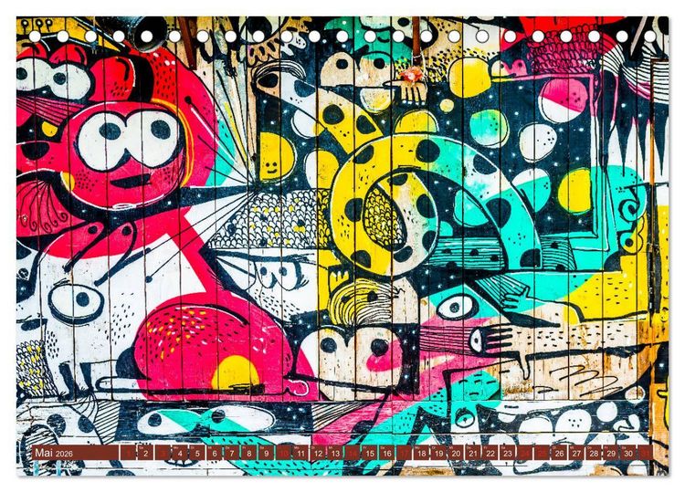 Produktbild: Street art K&ouml;ln Michael Jaster (Tischkalender 2026 DIN A5 quer), CALVENDO Monatskalender