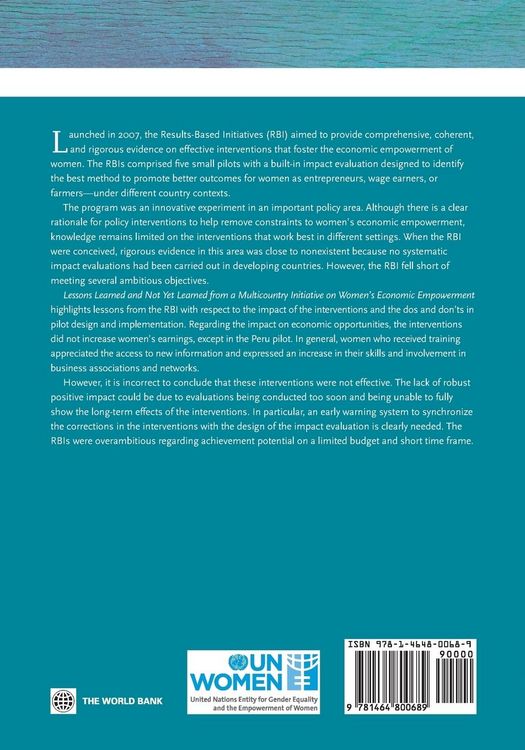 Produktbild: Lessons Learned and Not Yet Learned from a Multicountry Initiative on Women S Economic Empowerment
