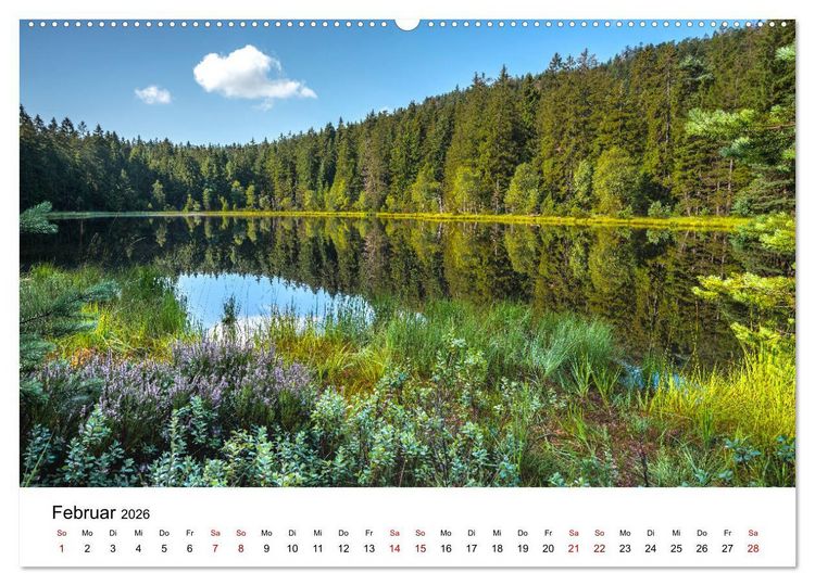 Produktbild: Schwarzwald, Seen und Hochmoore (hochwertiger Premium Wandkalender 2026 DIN A2 quer), Kunstdruck in Hochglanz