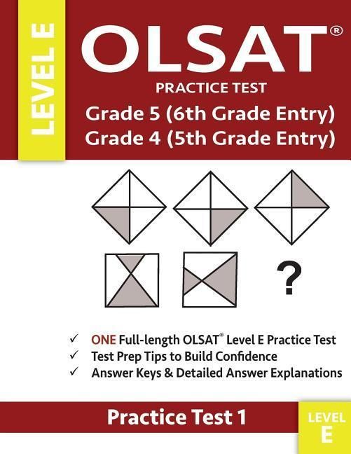 Produktbild: Olsat Practice Test Grade 5 (6th Grade Entry) & Grade 4 (5th Grade Entry)-Level E-Test 1