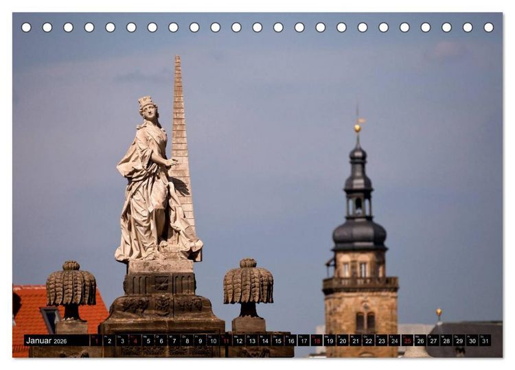 Produktbild: Die Altstadt von Bamberg (Tischkalender 2026 DIN A5 quer), CALVENDO Monatskalender