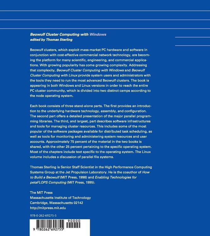 Produktbild: Beowulf Cluster Computing with Windows