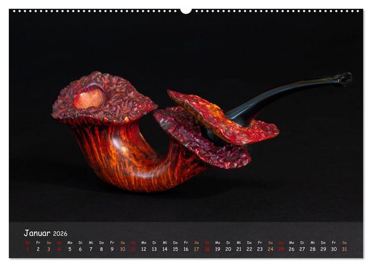 Produktbild: Pfeifenwelten (Wandkalender 2026 DIN A2 quer), CALVENDO Monatskalender