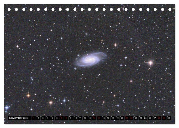 Produktbild: Ein Streifzug durch das Universum (Tischkalender 2026 DIN A5 quer), CALVENDO Monatskalender
