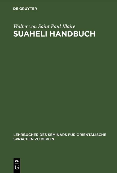 Produktbild: Suaheli Handbuch