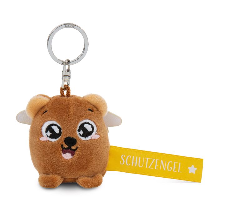 Produktbild: Schl&uuml;sselanh&auml;nger B&auml;r &bdquo;Schutzengel!&ldquo; gelb 5cm an