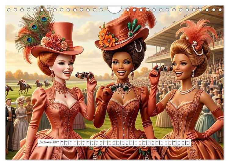 Produktbild: Fabulous Dolls &ndash; Belle &Eacute;poque (Wandkalender 2027 DIN A4 quer), CALVENDO Monatskalender
