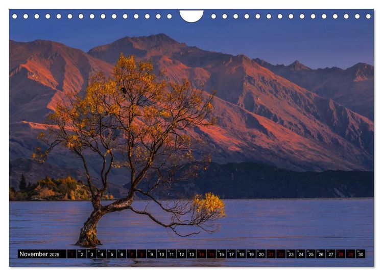 Produktbild: Trauminseln Neuseeland (Wandkalender 2026 DIN A4 quer), CALVENDO Monatskalender