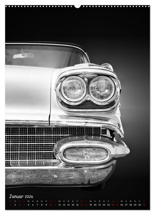 Produktbild: Amerikanische Autos 1950er bis 1980er Favoriten (Wandkalender 2026 DIN A2 hoch), CALVENDO Monatskalender