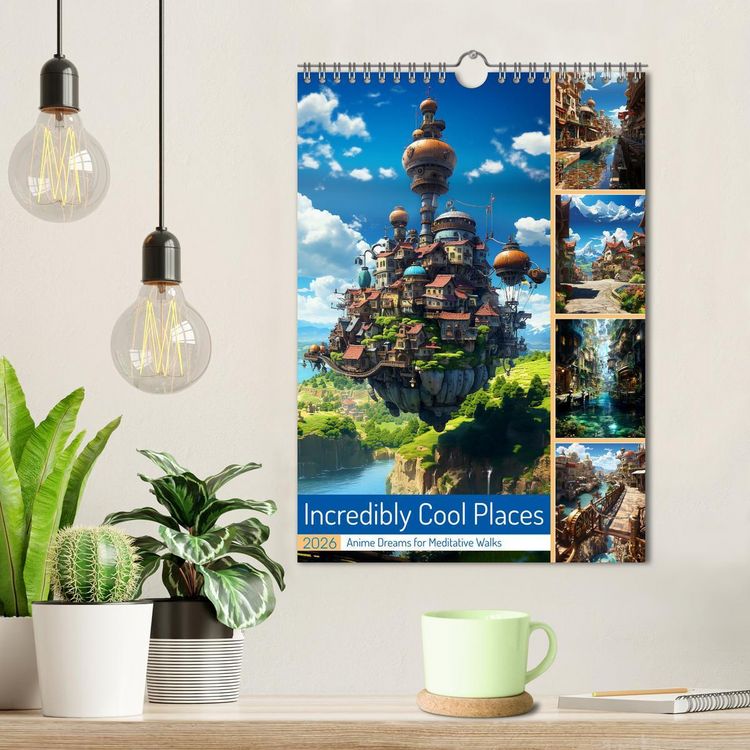 Produktbild: Incredibly Cool Places (Wall Calendar 2026 DIN A4 portrait), CALVENDO 12 Month Wall Calendar