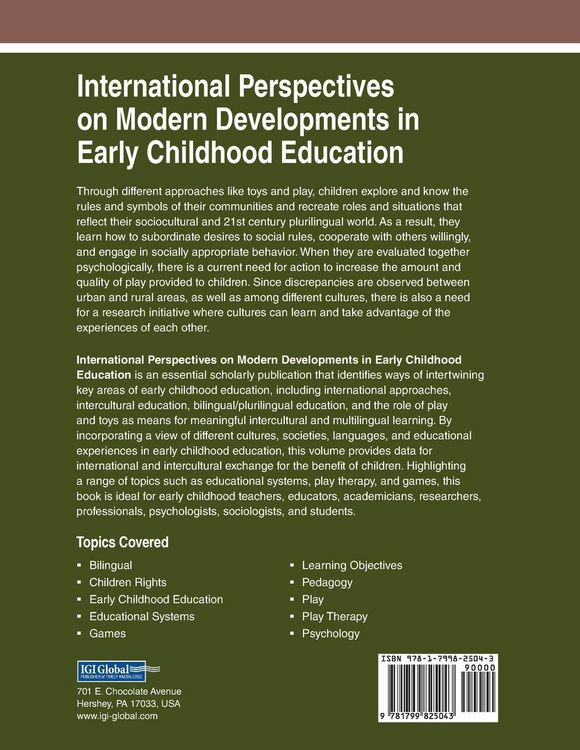 Produktbild: International Perspectives on Modern Developments in Early Childhood Education