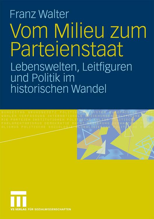 Produktbild: Vom Milieu zum Parteienstaat