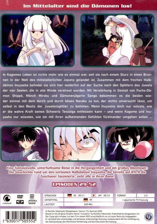 Produktbild: InuYasha - Die TV Serie - Box Vol. 2/Episoden 29-52 [6 DVDs]