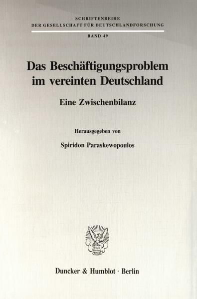 Produktbild: Das Besch&auml;ftigungsproblem im vereinten Deutschland.