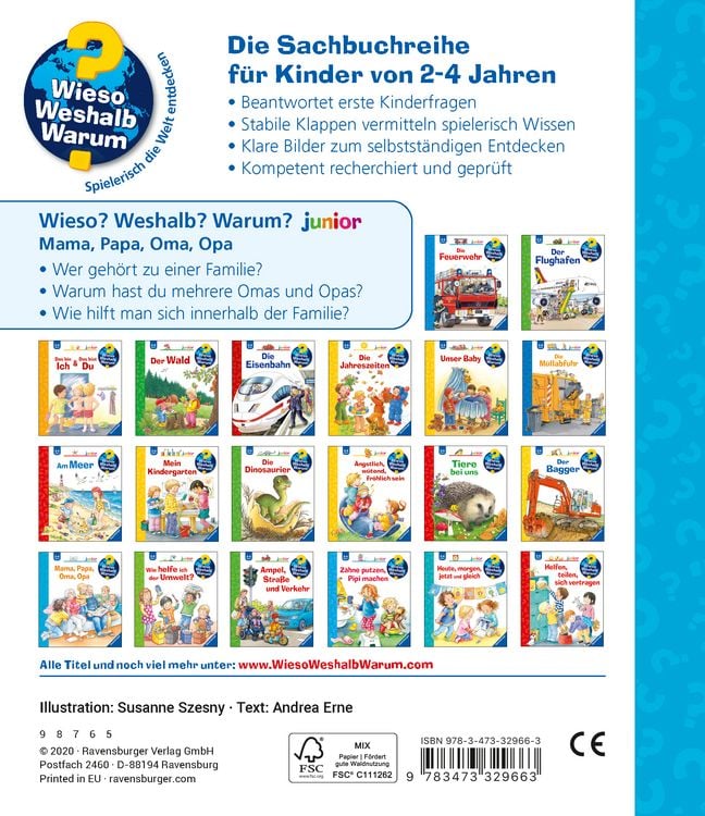 Produktbild: Wieso? Weshalb? Warum? junior (2-4 J.), Band 39 - Mama, Papa, Oma, Opa