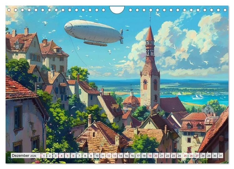 Produktbild: Begegnungen im Anime Zauberland (Wandkalender 2026 DIN A4 quer), CALVENDO Monatskalender