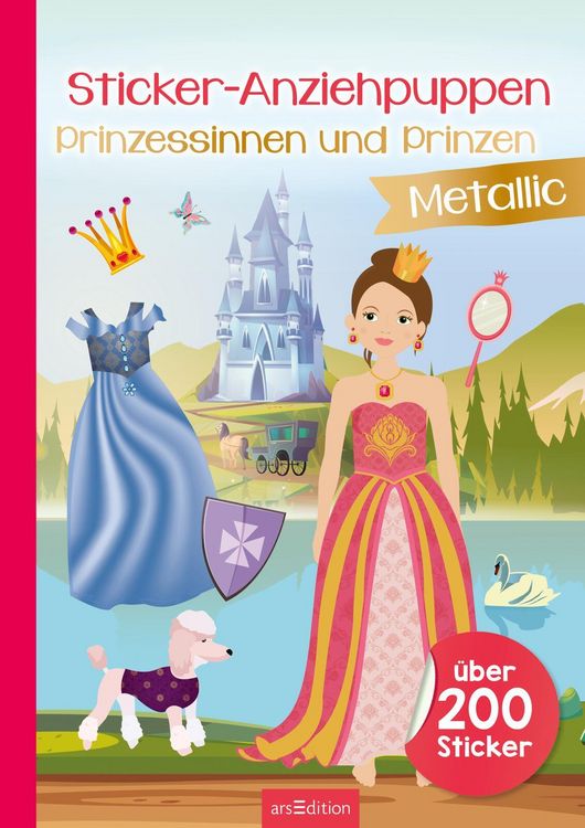 Produktbild: Sticker-Anziehpuppen Metallic &ndash; Prinzessinnen und Prinzen