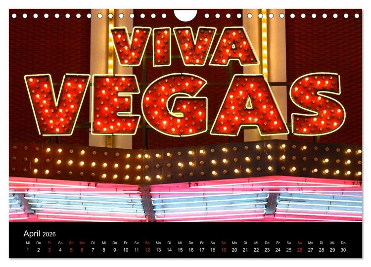 Produktbild: Las Vegas (Wandkalender 2026 DIN A4 quer), CALVENDO Monatskalender
