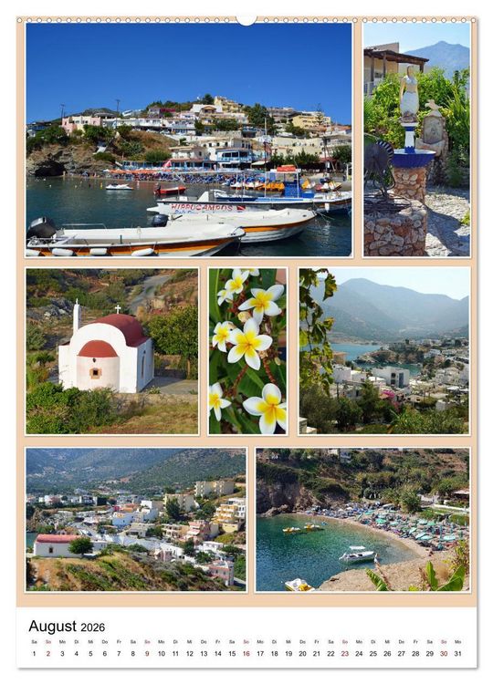 Produktbild: Kreta - Historische St&auml;dte und Bilderbuchd&ouml;rfer (Wandkalender 2026 DIN A2 hoch), CALVENDO Monatskalender