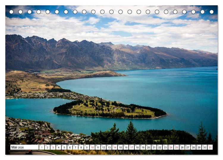 Produktbild: Neuseeland. Traumhafte Naturlandschaften (Tischkalender 2026 DIN A5 quer), CALVENDO Monatskalender
