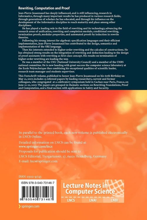 Produktbild: Rewriting, Computation and Proof