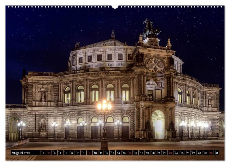 Produktbild: Dresden Die Perle an der Elbe (Wandkalender 2026 DIN A2 quer), CALVENDO Monatskalender