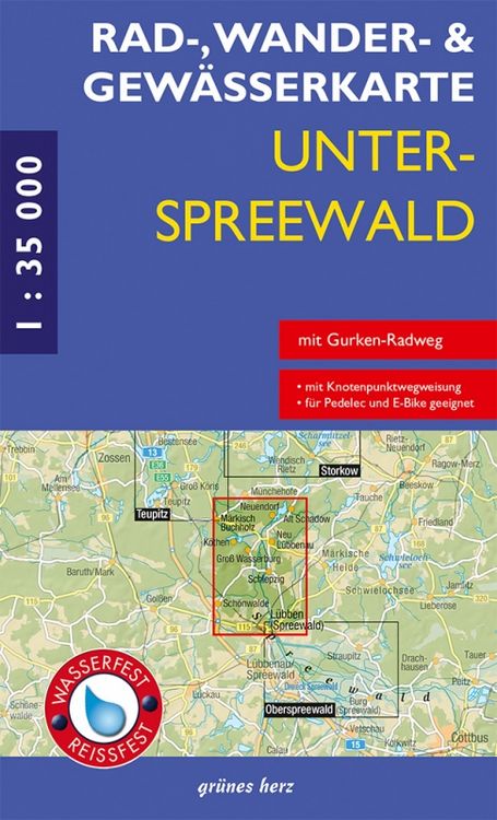 Produktbild: Rad-, Wander- und Gew&auml;sserkarte Unterspreewald