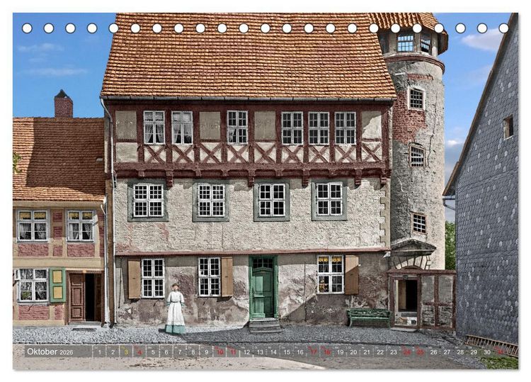 Produktbild: Salzwedel zur Kaiserzeit in Farbe - Fotos restauriert und koloriert (Tischkalender 2026 DIN A5 quer), CALVENDO Monatskalender