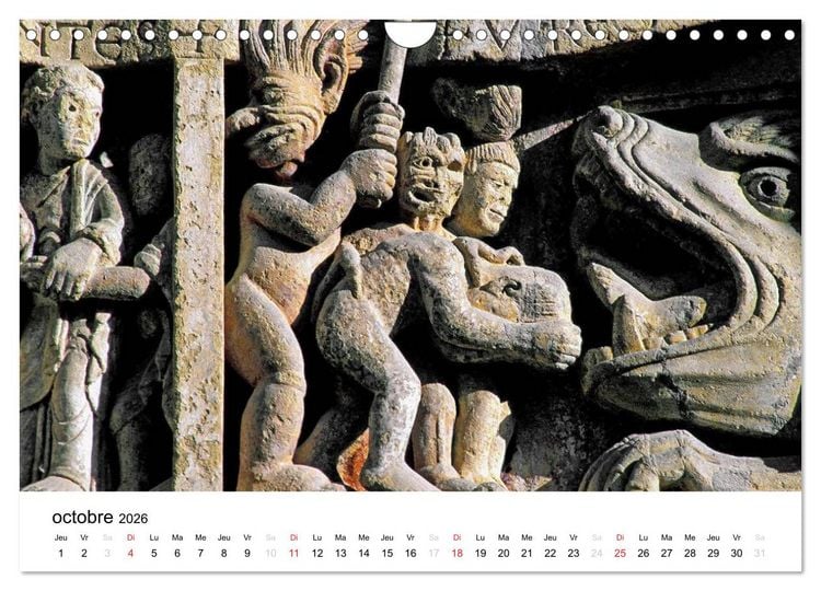 Produktbild: Abbatiale de Conques (Calendrier mural 2026 DIN A4 vertical), CALVENDO calendrier mensuel
