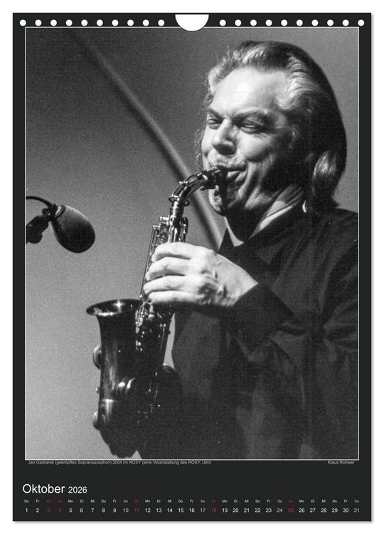 Produktbild: Jazz Moments (Wandkalender 2026 DIN A4 hoch), CALVENDO Monatskalender
