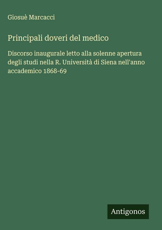 Produktbild: Principali doveri del medico