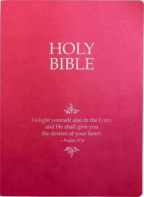 Produktbild: Kjver Holy Bible, Delight Yourself in the Lord Life Verse Edition, Large Print, Berry Ultrasoft
