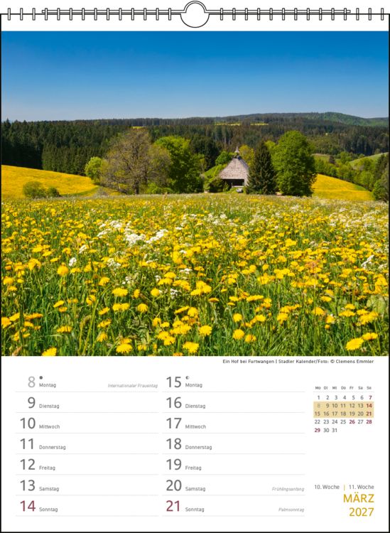 Produktbild: Zwei-Wochenplaner Schwarzwald 2027