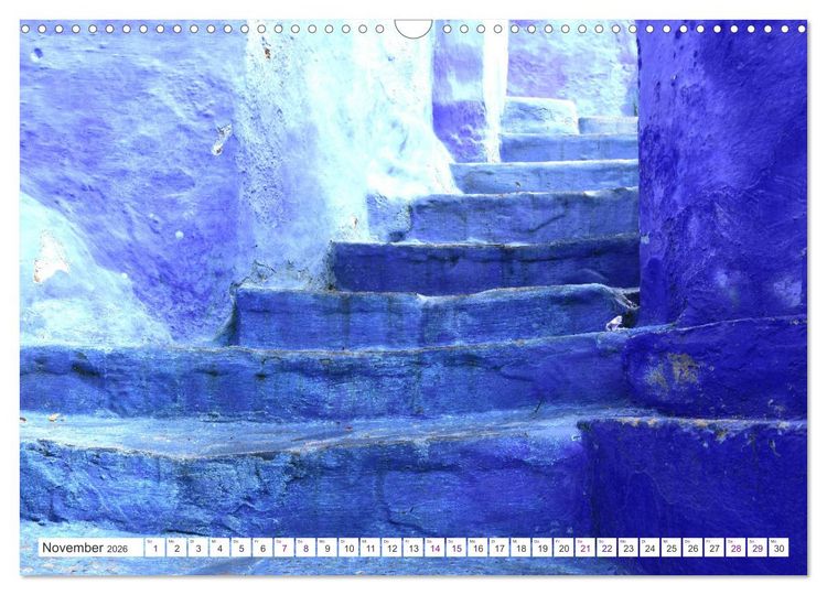 Produktbild: Chefchaouen - Blue Details (Wandkalender 2026 DIN A3 quer), CALVENDO Monatskalender
