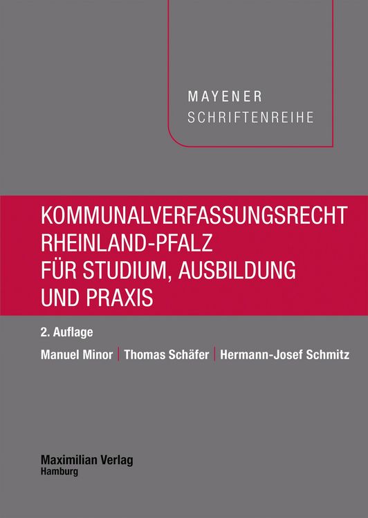 Produktbild: Kommunalverfassungsrecht Rheinland-Pfalz f&uuml;r Studium, Ausbildung und Praxis